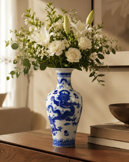 Imperial Dragon Ceramic Vase
