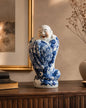Blissful Monk Floral Wrap Figurine