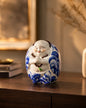 Joyful Monk Prayer Beads Figurine - Small