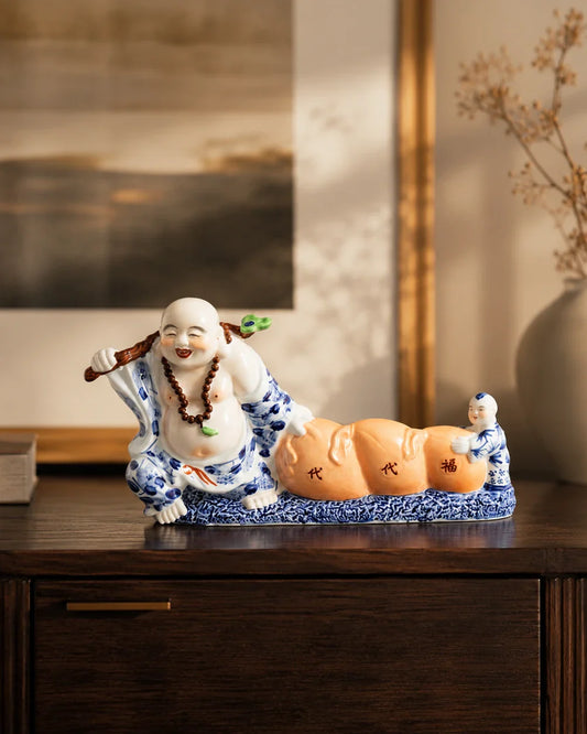 Laughing Monk Prosperity Figurine