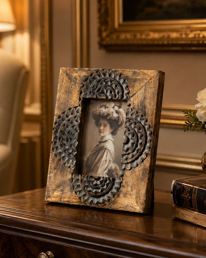 Tribal Medallion Rustic Photo Frame