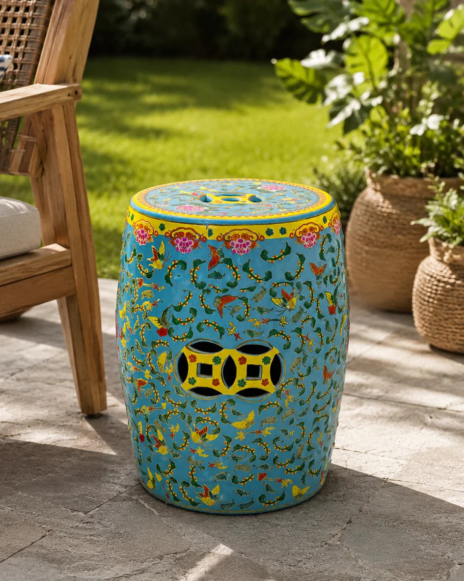 Sky Blossom Garden Stool