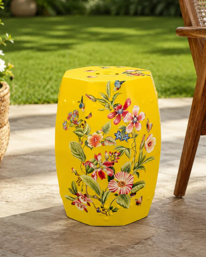 Butterflies Bloom Garden Stool