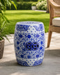 Classic Floral Ceramic Garden Stool