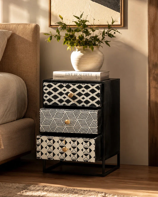 Mosaic Charm Bedside Table