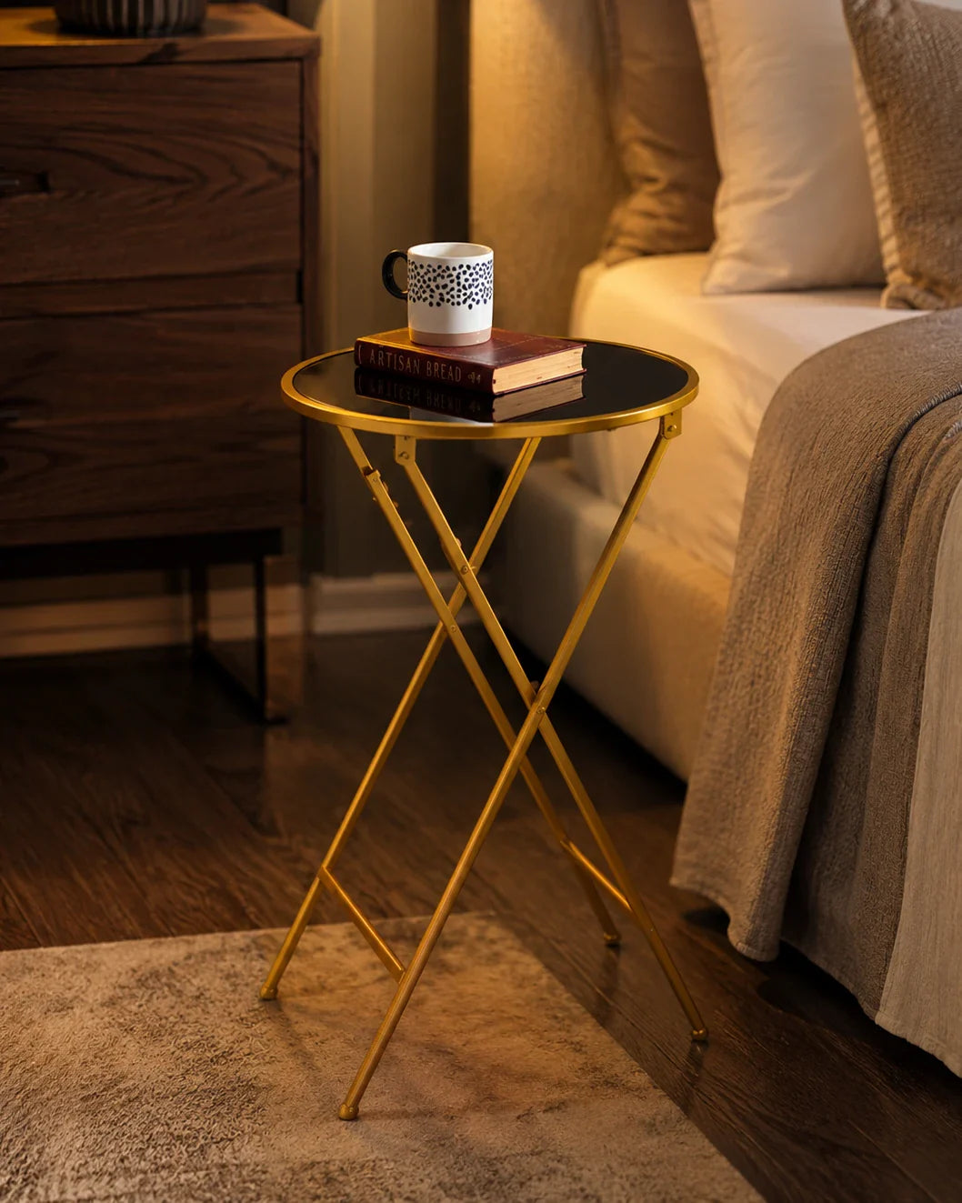 Noir Luxe Accent Table