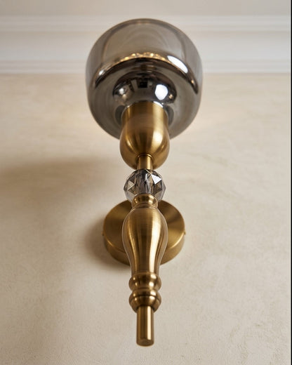 Éclaire Luxe Glass Wall Sconce - Smoky