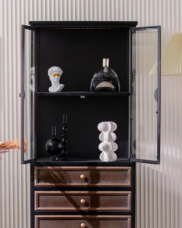 Roane Display Cabinet with Three Drawers