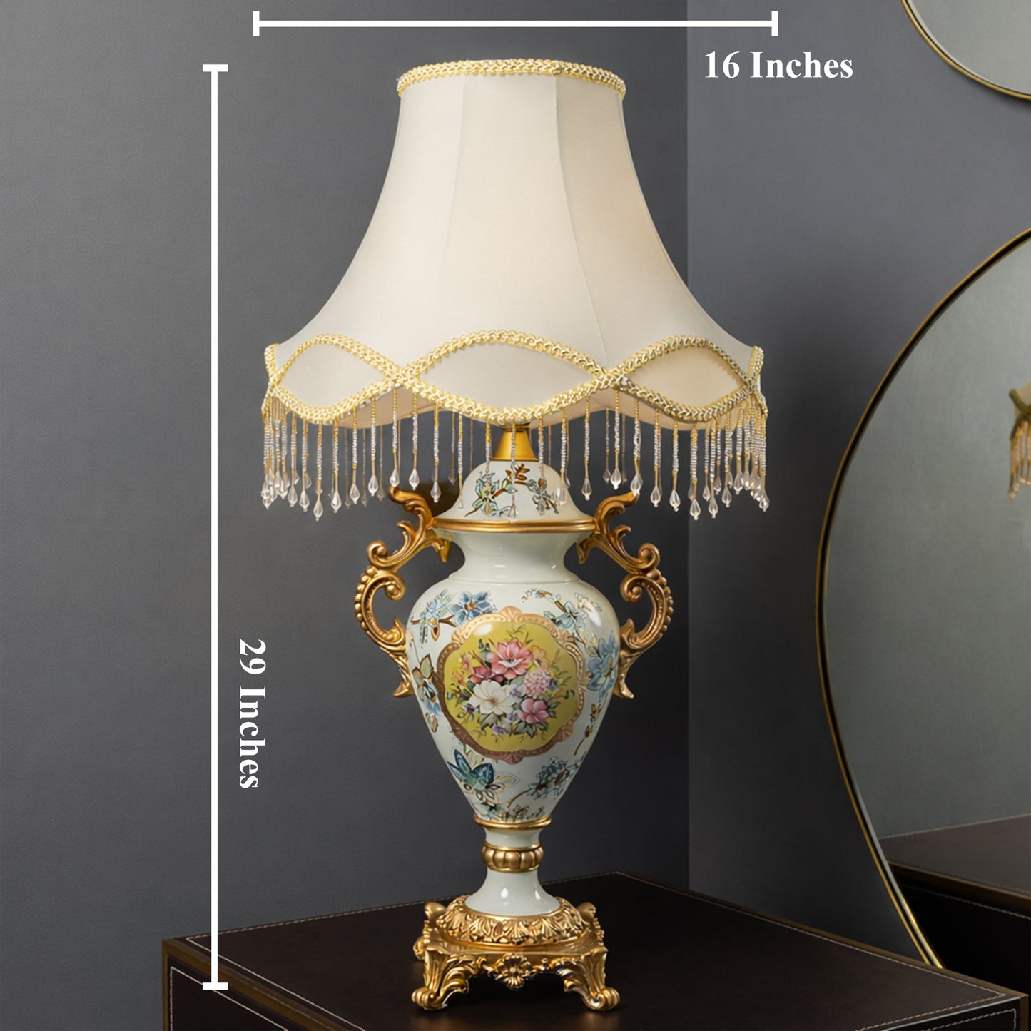 Crimson Odyssey Designer Table Lamps for Living Room (Sky Blue)