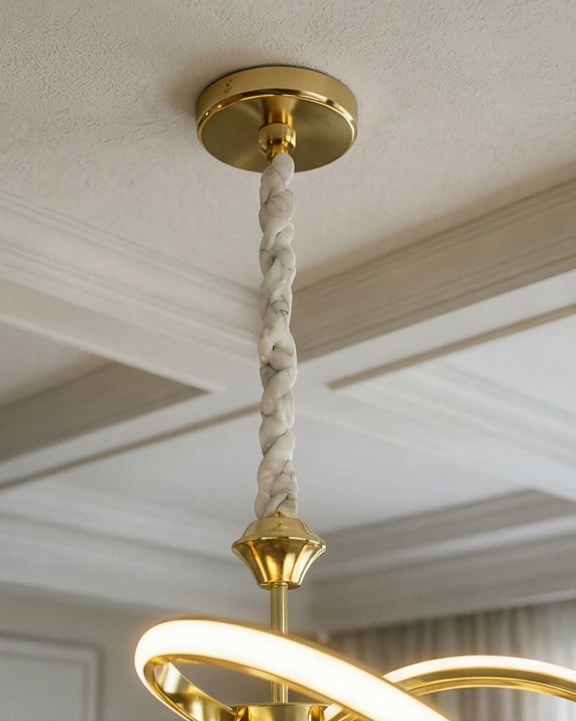 Orbit Spiral Loop Chandelier