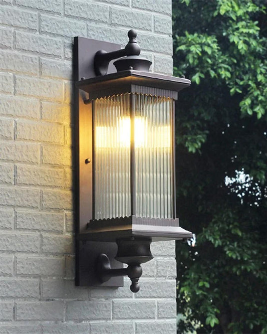 European Retro Glass Wall Light