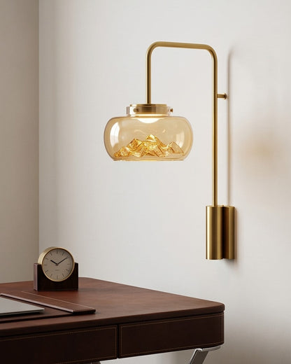Aurora Luxe Glass Wall Sconce