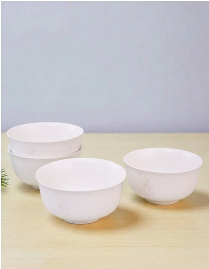 Ivory Bloom Ceramic Katori