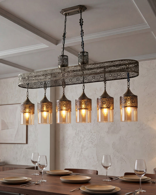 Grand Filigree Linear Chandelier