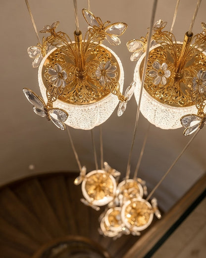 Imperial Cascade Staircase Chandelier