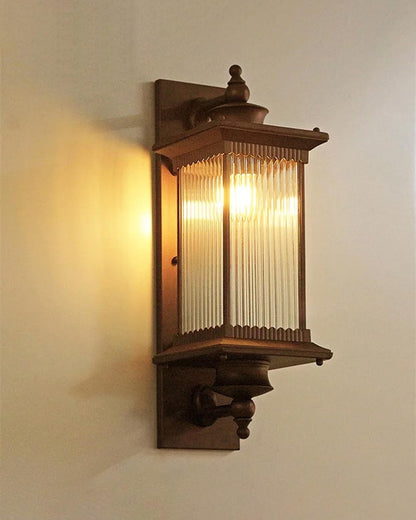 European Retro Glass Wall Light