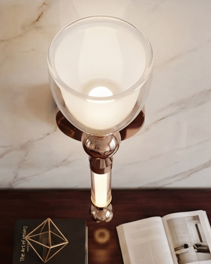 Elegance Stem Glow Wall Light - Amber