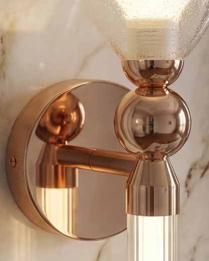 Elegance Stem Glow Wall Light - Amber