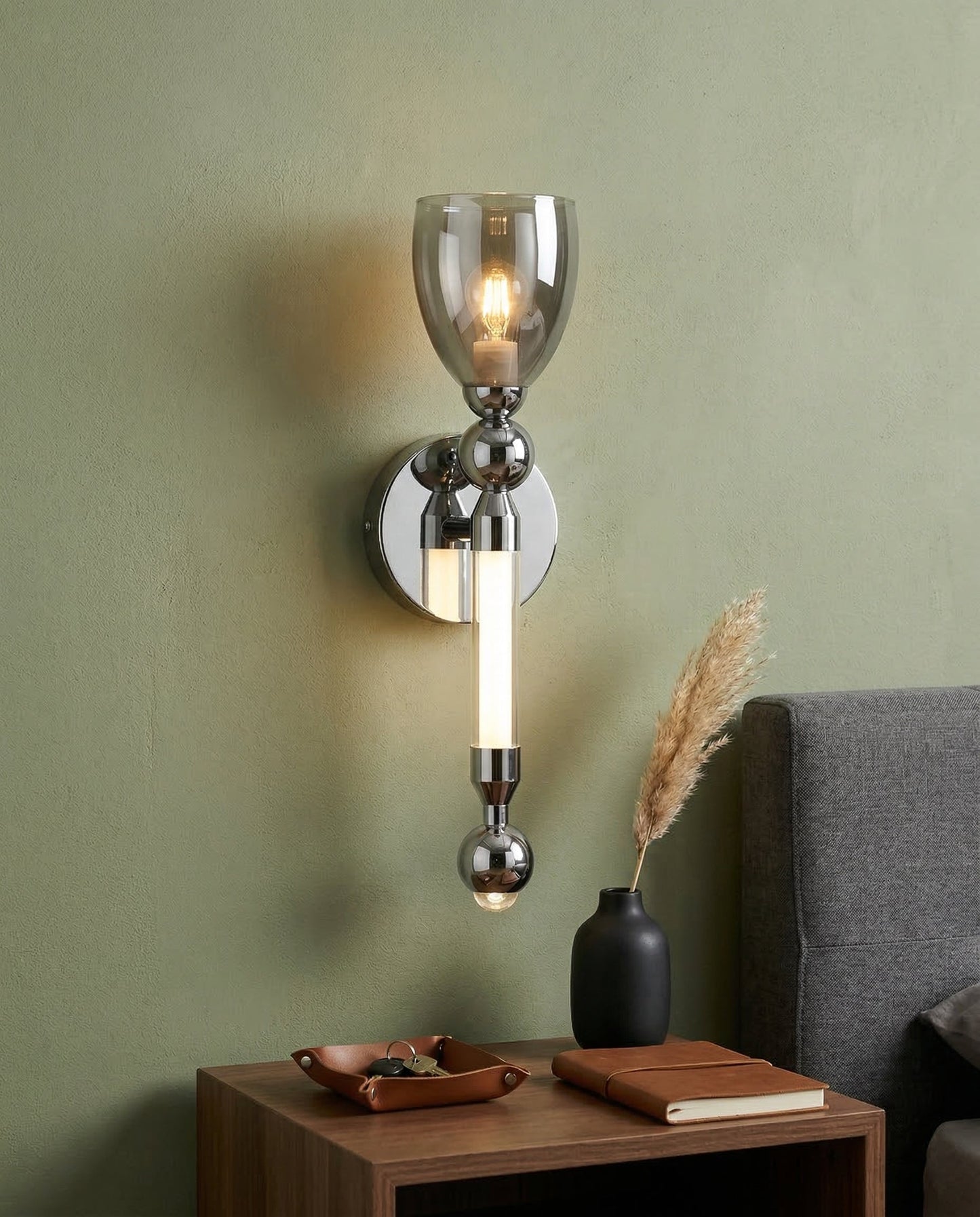 Elegance Stem Glow Wall Light - Somke