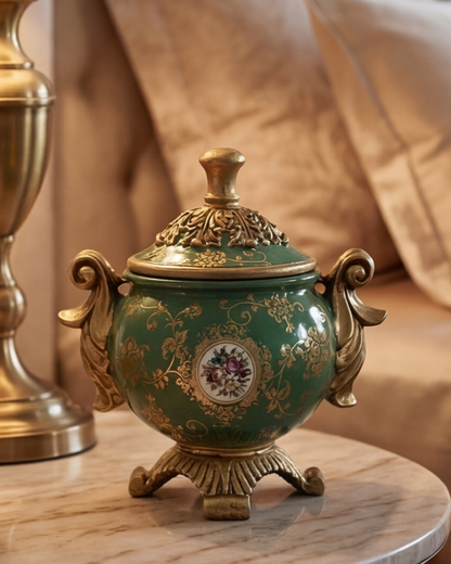 Verdant Royale Ornate Decorative Bowl With Lid