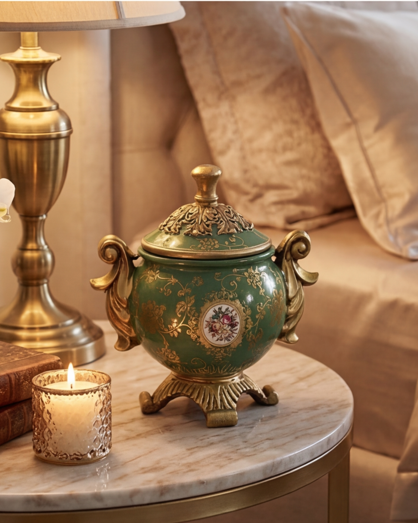 Verdant Royale Ornate Decorative Bowl With Lid