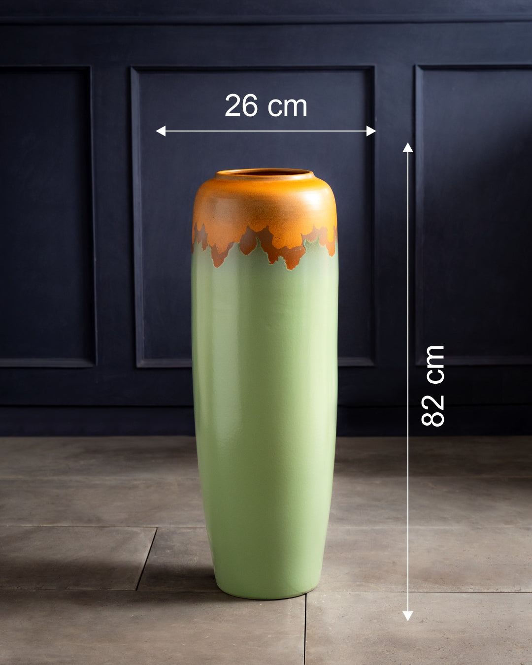 Verdant Harmony Floor Vase - Set Of 2