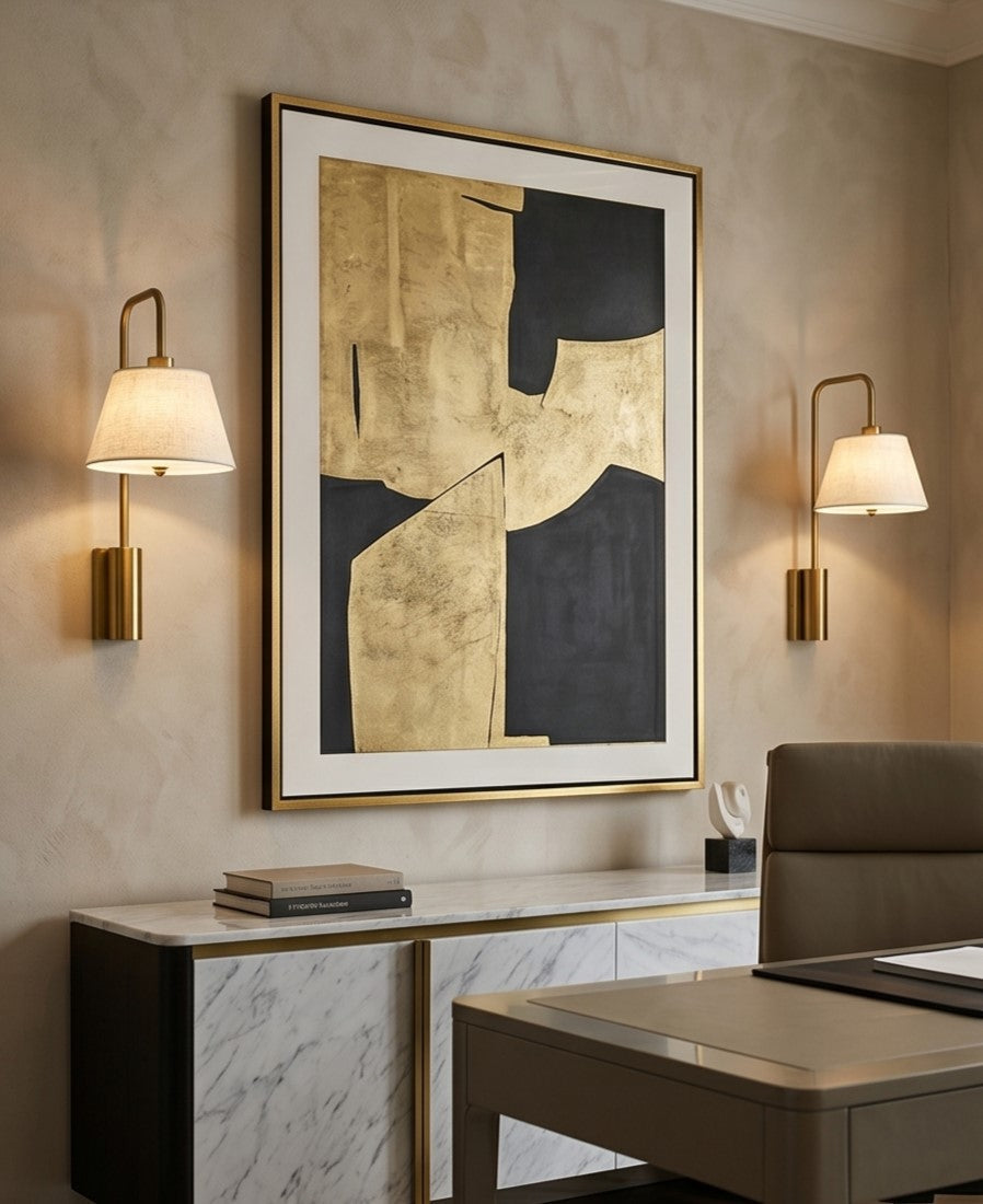 Golden Aura Wall Light