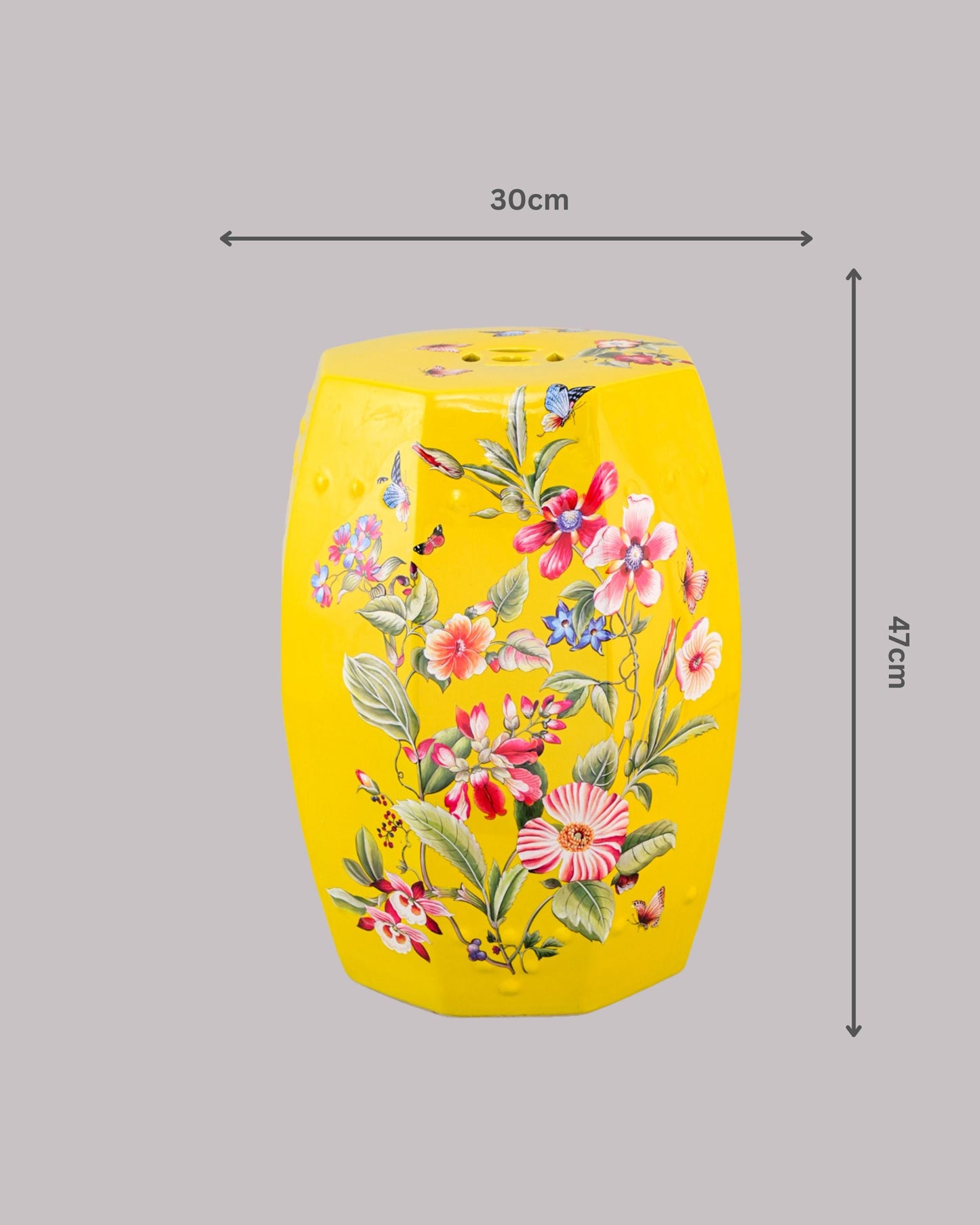 Butterflies Bloom Garden Stool
