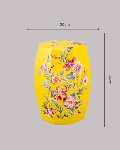 Butterflies Bloom Garden Stool