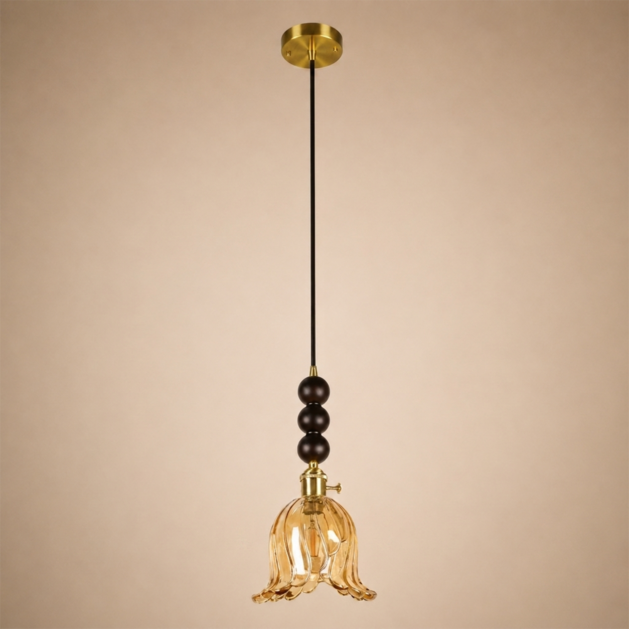 Forest Lily Pendant Light For Living Room & Item  for Home Decoration - Amber