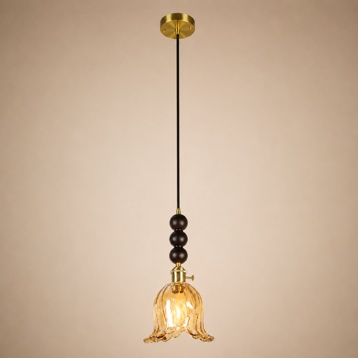 Forest Lily Pendant Light For Living Room & Item  for Home Decoration - Amber