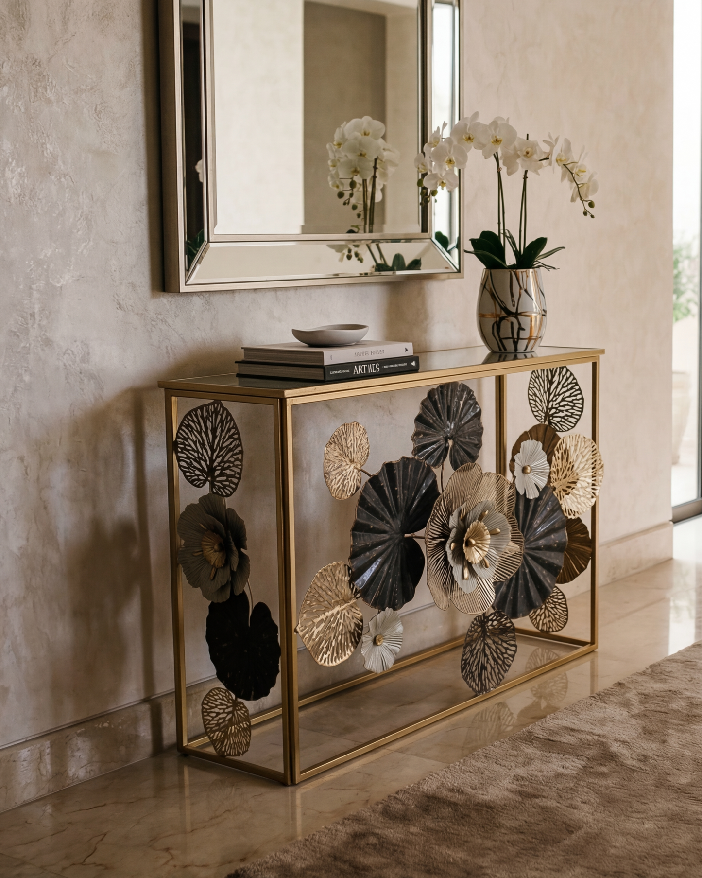 Aurelia Bloom Artistic Console Table