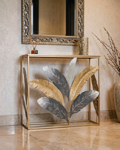 Luxe Palm Harmony Console Table