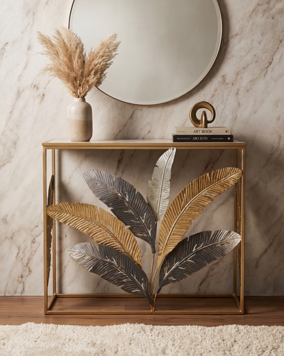Luxe Palm Harmony Console Table