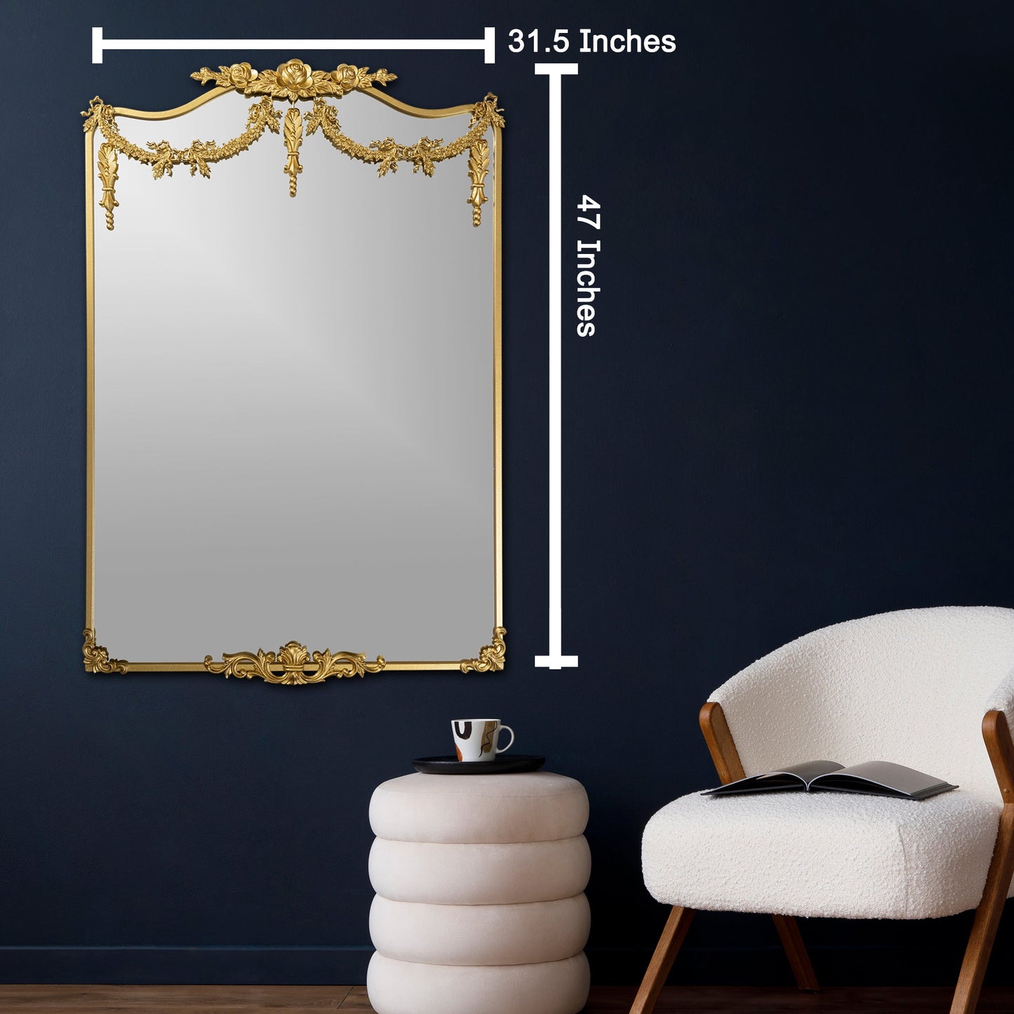Versailles Bloom Wall Mirror For Home