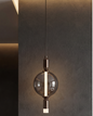 Smoked Sphere Beam Pendant Light