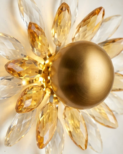 Floral Radiance Wall Light - White