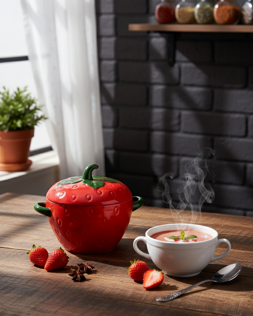 Strawberry Delight Casserole With Lid - 2.5 Ltr