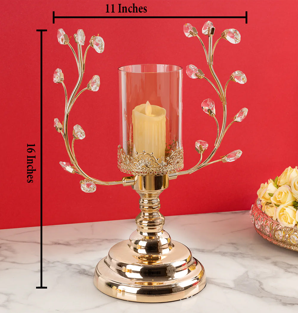 Crystal Vine Decorative Candle Stand