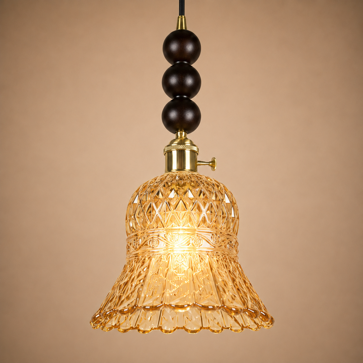 Morning Bloom Pendant Light For Home  & Item  for Home Decoration  - Amber