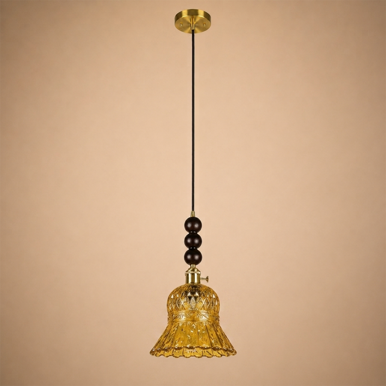 Morning Bloom Pendant Light For Home  & Item  for Home Decoration  - Amber