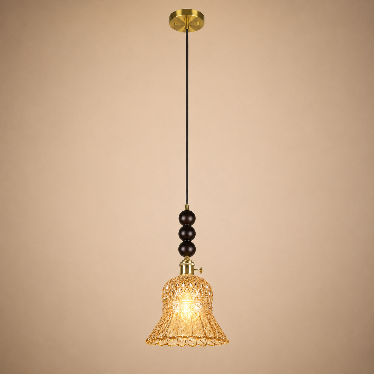 Morning Bloom Pendant Light For Home  & Item  for Home Decoration  - Amber