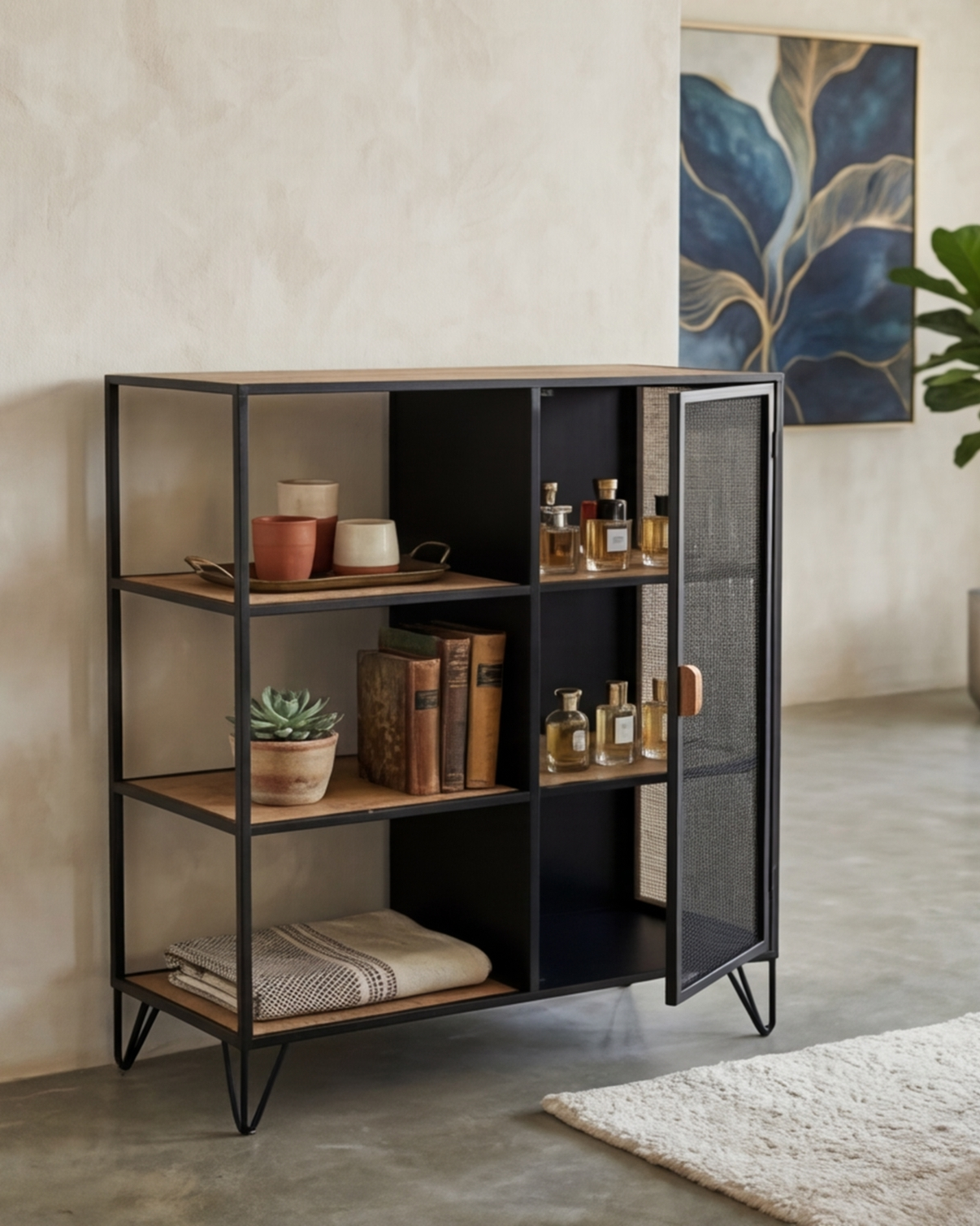 Obsidian Nest Display Cabinet