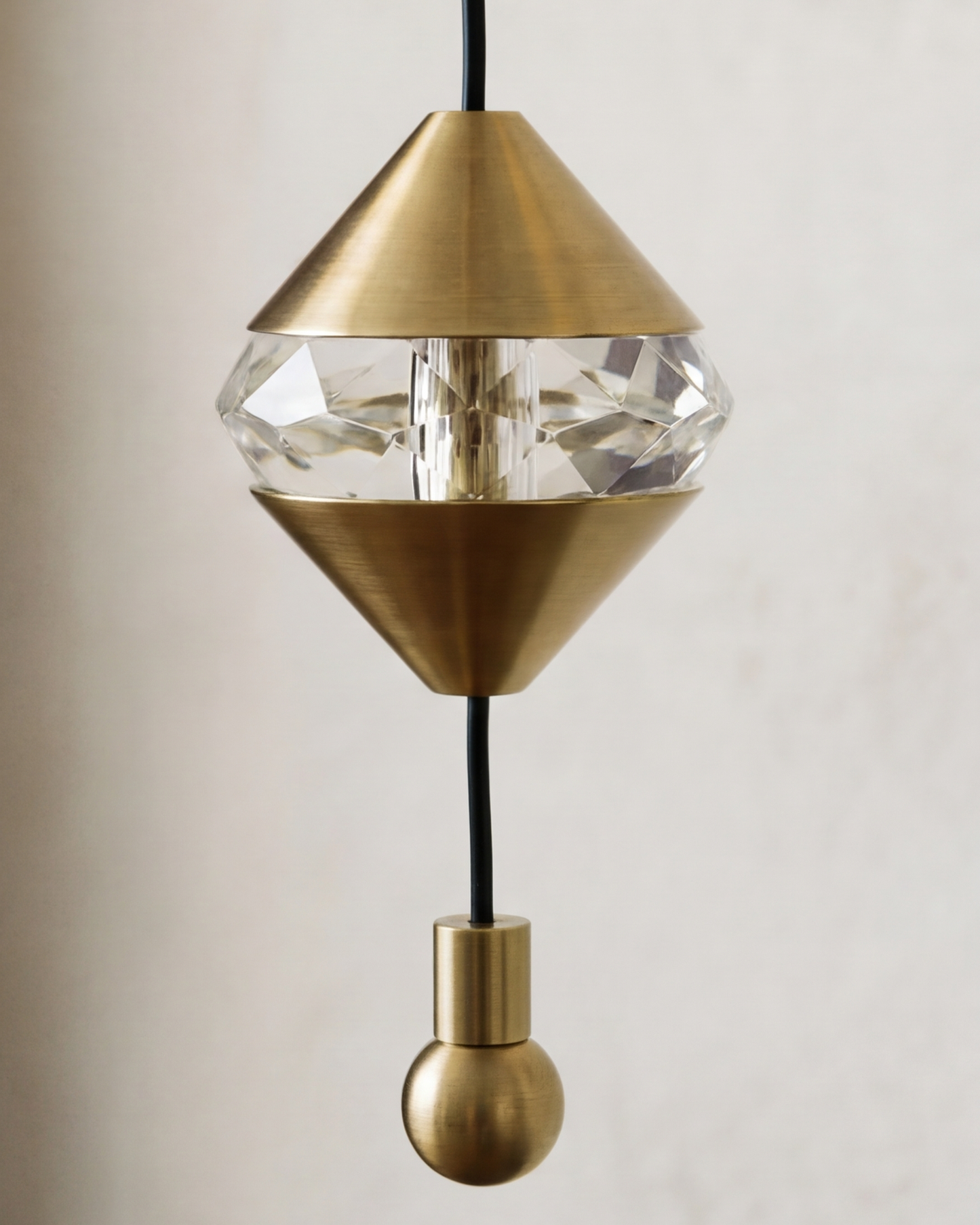 Halo Drop Elegance Wall Light - Amber