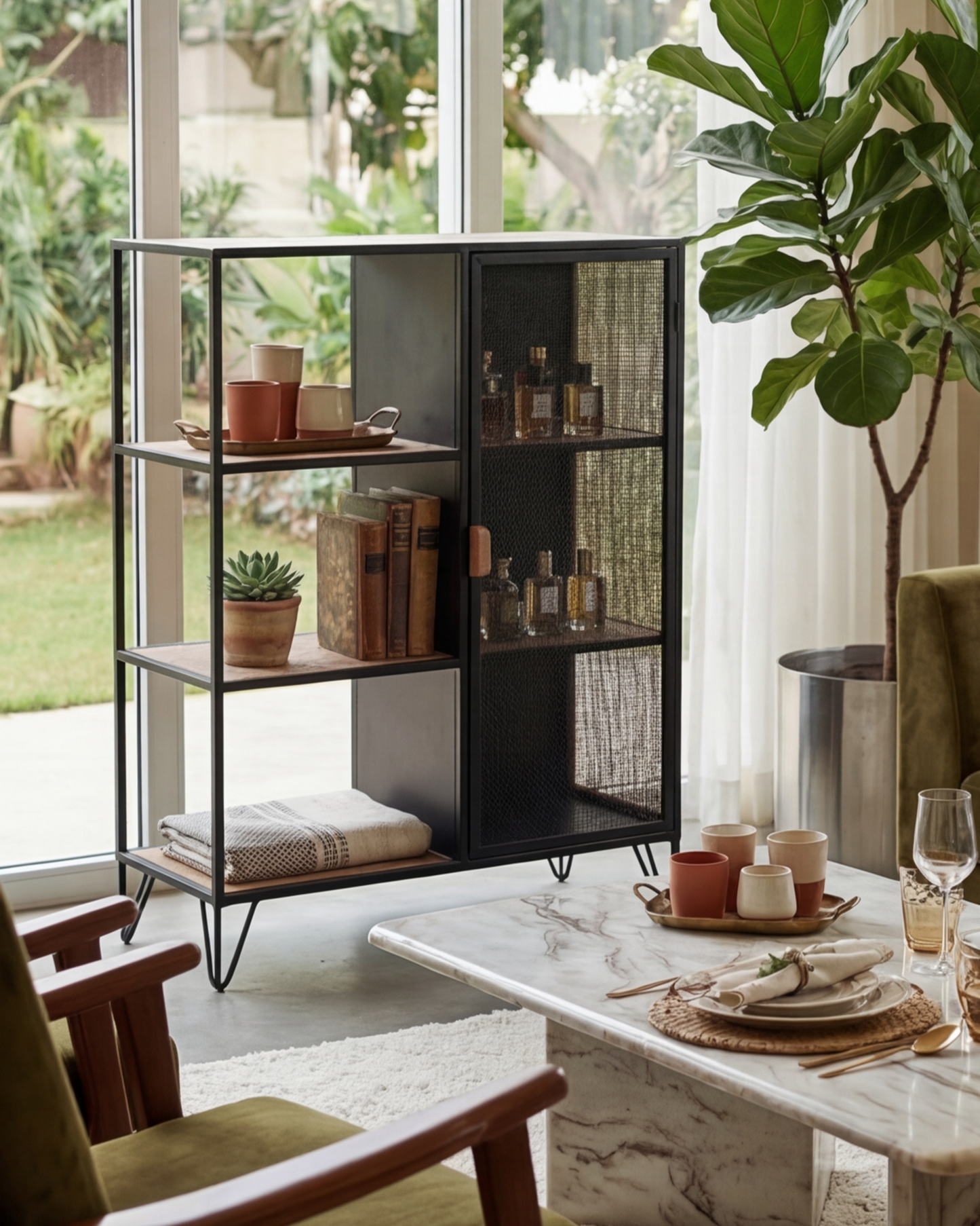 Obsidian Nest Display Cabinet