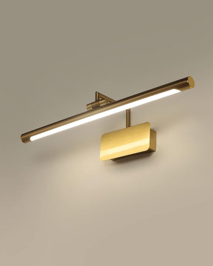 Modern Slim LED Mirror Wall Light - Gold