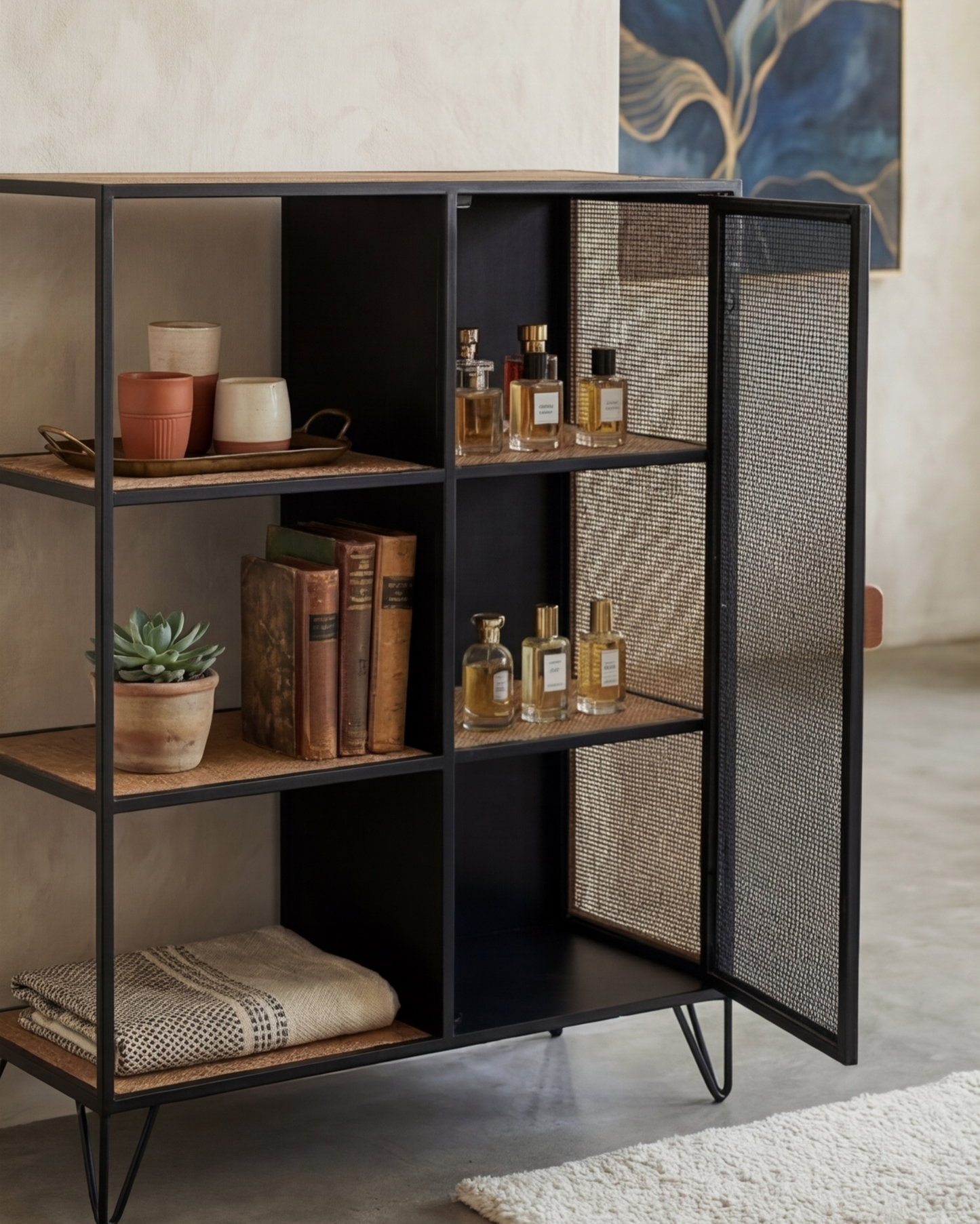 Obsidian Nest Display Cabinet