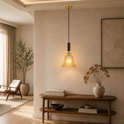Morning Bloom Pendant Light For Home  & Item  for Home Decoration  - Amber
