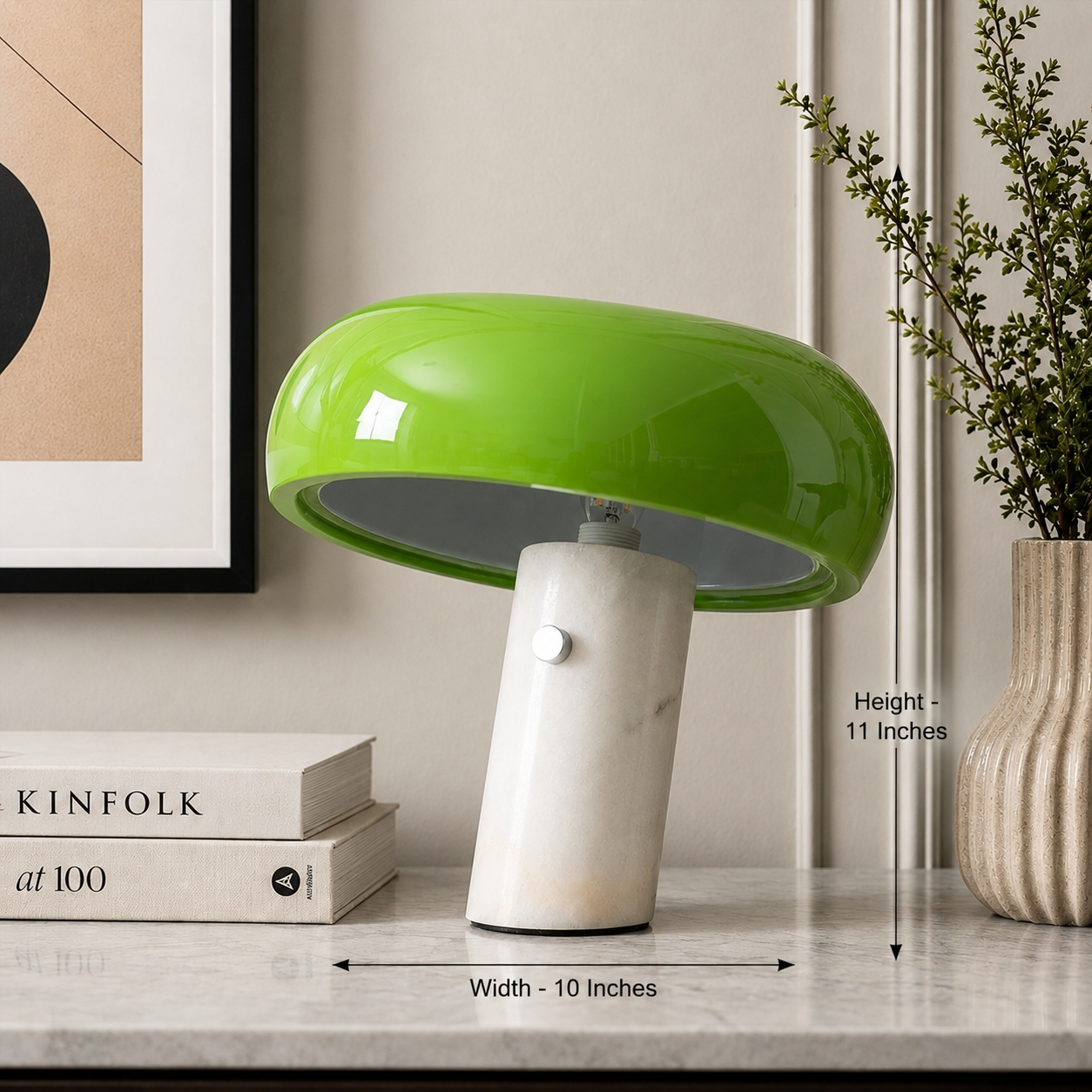 Capstone Glow Table lamp for Home & Item for Home Decoration - Green