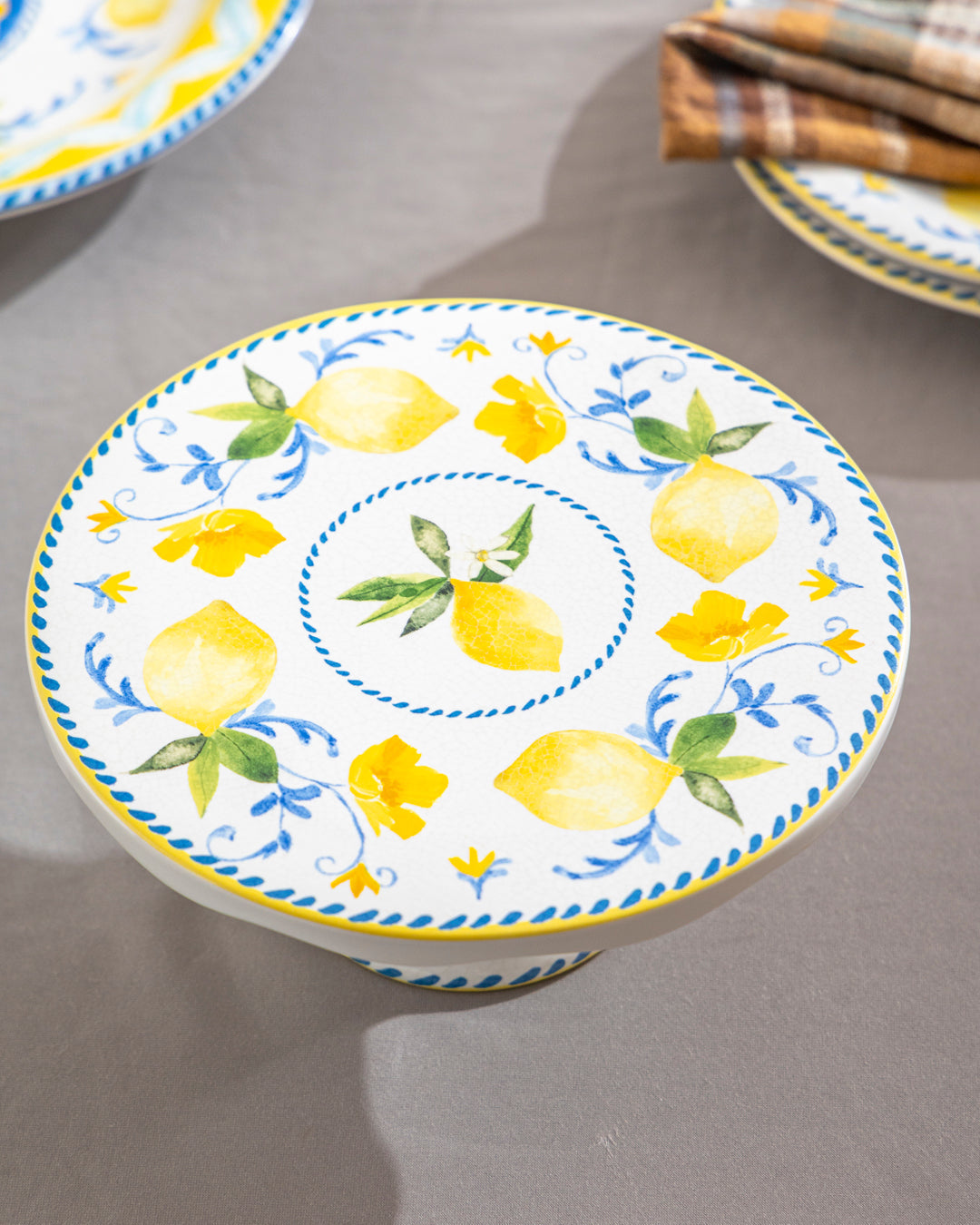 Amalfi Lemon Charm Cake Stand